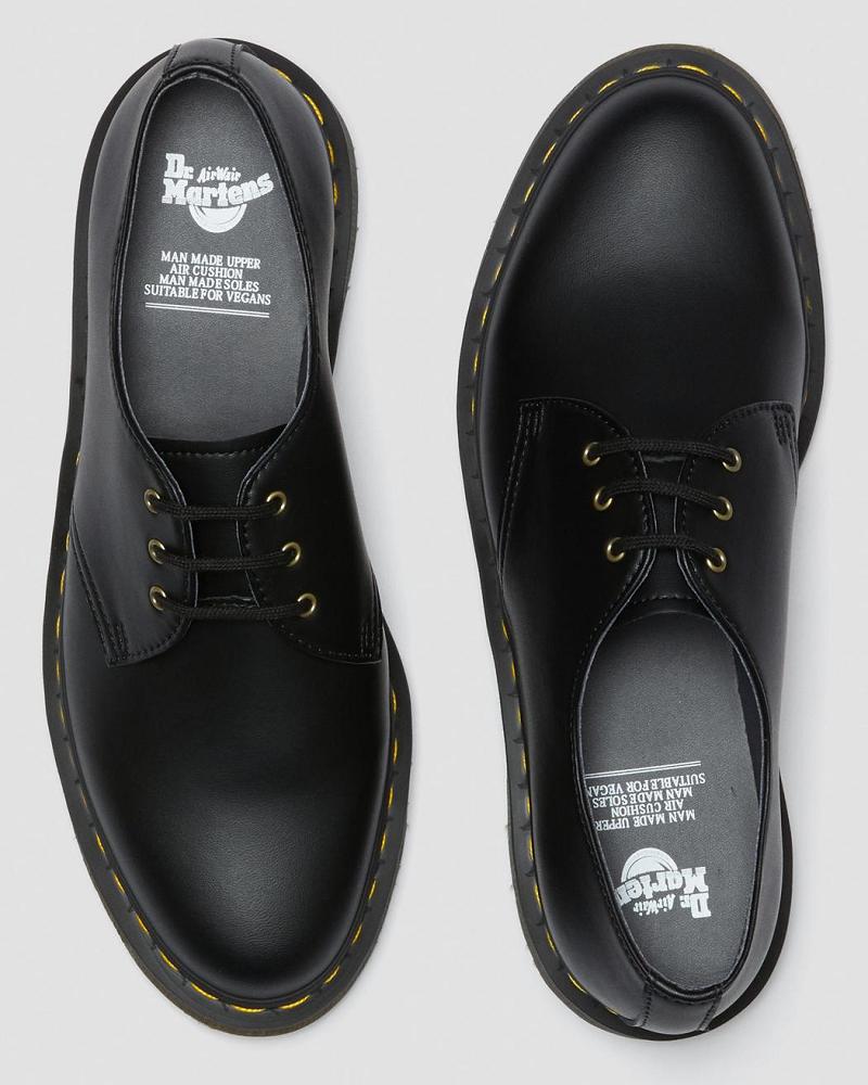 Black Men's Dr Martens Vegan 1461 Felix Oxfords Shoes | CA 618LIS